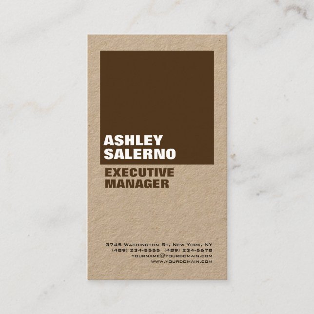 Modern modern, fetstik, enkel Professionell med mi Visitkort (Framsida)