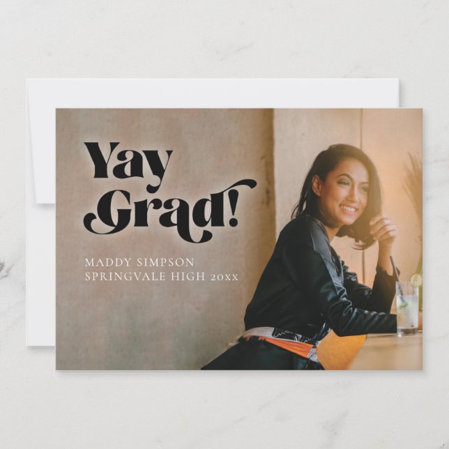 Modern, modern, minimalistisk foto Studenten Anno Meddelande (Framsida)