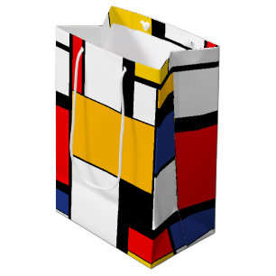Modern modern mondriansk geometrisk minimal samman