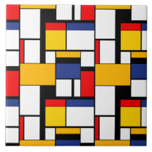Modern modern mondriansk geometrisk minimal samman