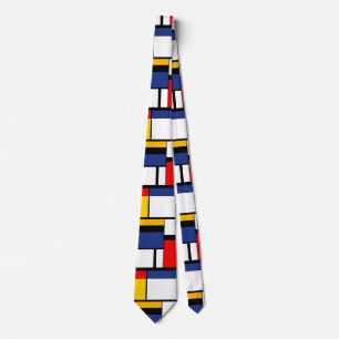 Modern modern mondriansk geometrisk minimal samman slips