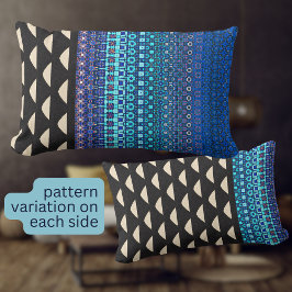 Modern modern mönster boho med fetstil lumbarkudde