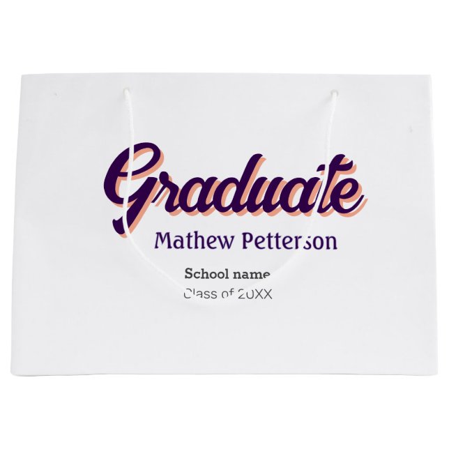 Modern modern studenten i fet stil, enkel svart kl (Framsidan)