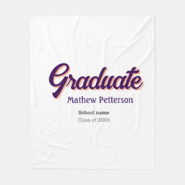 Modern modern studenten i fet stil, enkel svart kl fleecefilt