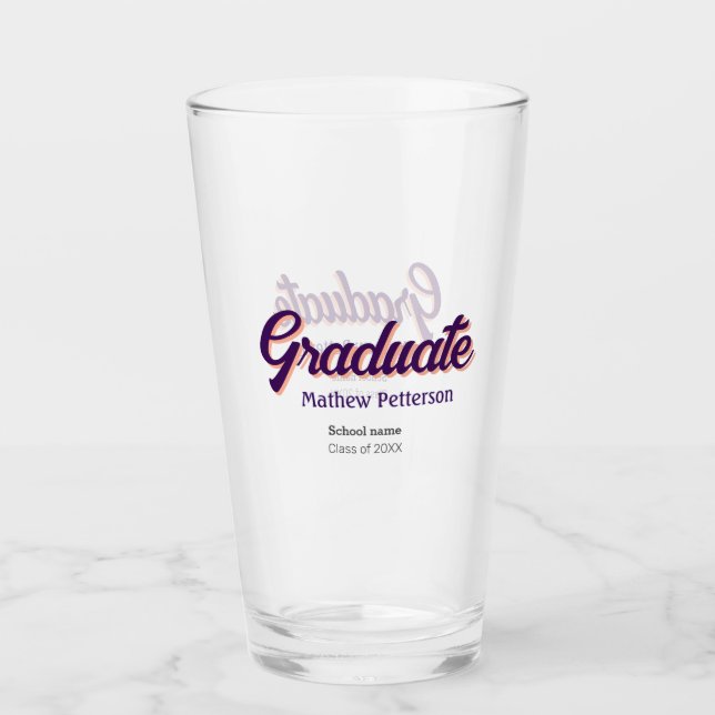 Modern modern studenten i fet stil, enkel svart kl glaskopp (Framsida)