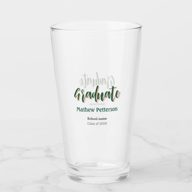 Modern modern studenten i fet stil, enkel svart kl glaskopp (Framsida)