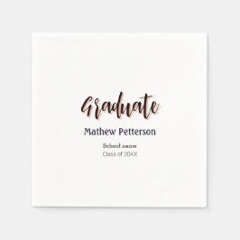 Modern modern studenten i fet stil, enkel svart kl pappersservett