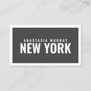 Modern, modern, vit, minimalistisk Luxury Boutique Visitkort