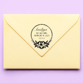 Modern modig botanisk Personlig Självfärgande Stämpel