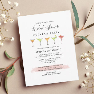 Modern Möhippa Cocktail Party Inbjudan Vykort