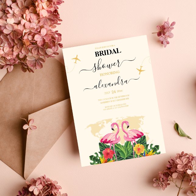 Modern Möhippa för pass-destinationen Black och Gu Inbjudningar (Skapare uppladdad)