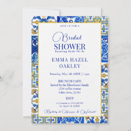 Modern Möhippa för sommarplattor i Medelhavsområde Inbjudningar