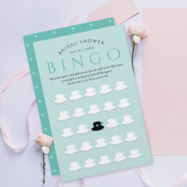 Modern Möhippa Mint Tea Party Bingo Tekopp Mönster