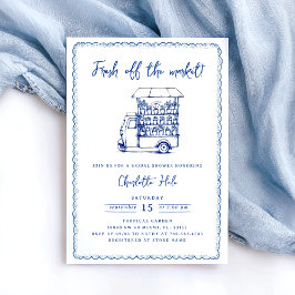 Modern Möhippa på marknaden Inbjudningar