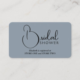 Modern Möhippa Registry Dusty Blue Tilläggskort