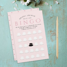 Modern Möhippa Rosa Tea Party Bingo Tekopp Mönster