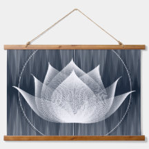 Modern Moiré-effekt för svart och vitt Lotus Tripp