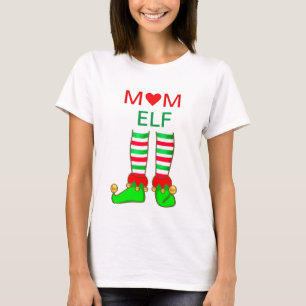 Modern Mom Elf Jul T Shirt