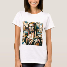 Modern Mona Lisa Glasmosaik T-Shirt