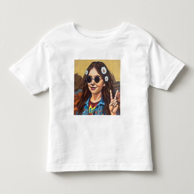 Modern Mona Lisa-målning - Inspirerad av da Vinci T Shirt (Framsida)