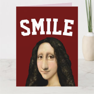 MODERN MONA SMILE! BIRTHDAY-KORT TACK KORT