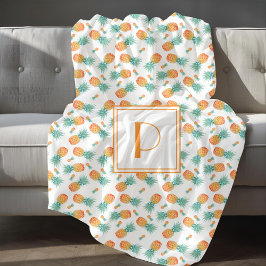 Modern monogram ananas Frukt Mönster