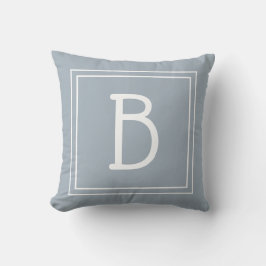 Modern monogram Anpassningsbar - inledande kvadrat Kudde