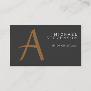 Modern Monogram Attorney på Law Affärskort Visitkort