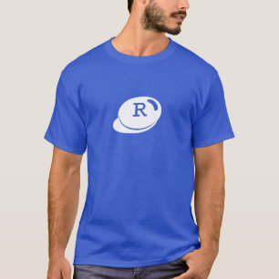 Modern monogram - början lägger till texten i djup t shirt