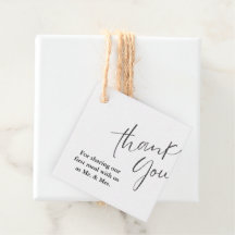 Modern Monogram Bröllop - tack Möhippa