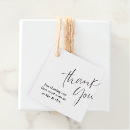 Modern Monogram Bröllop - tack Möhippa Gåvor Etiketter