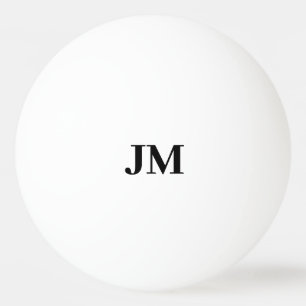 Modern monogram Classic Personlig Initialer Pingisboll