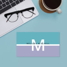 Modern Monogram Colorblock