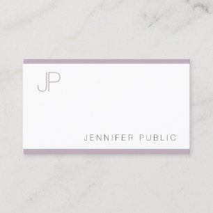 Modern Monogram design - liten Elegant - ovanlig Visitkort