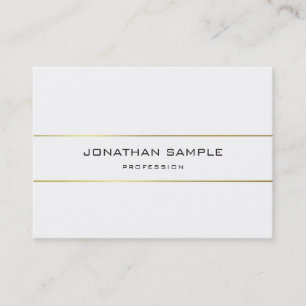 Modern, monogram design-Trendig med Guld-format Visitkort
