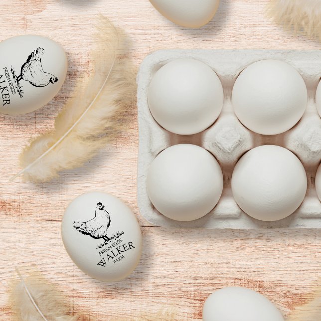Modern monogram Egg Frimärke Stämpel (Skapare uppladdad)