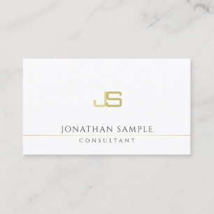 Modern Monogram-Elegant för Professionell Visitkort