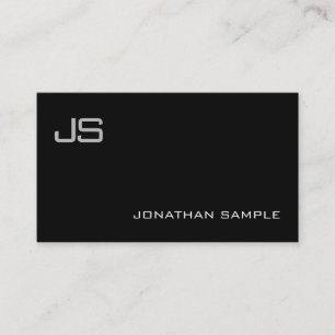 Modern monogram enkel design, enkel, fasansfull, e visitkort