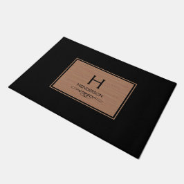 Modern Monogram-familj Namn Door Mat