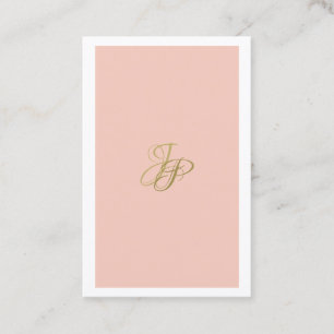 Modern Monogram för handskriftsformat för Elegan Visitkort