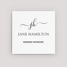 Modern monogram för inredning