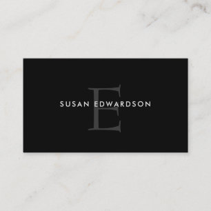 Modern monogram för professionell för visitkort