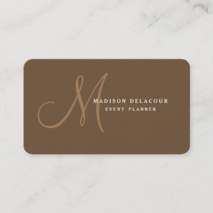 Modern Monogram för professionellens Elegant Visitkort