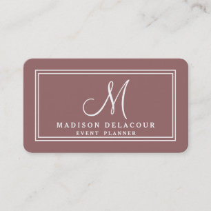Modern Monogram för professionellens Elegant Visitkort