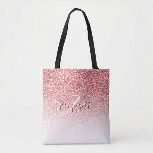 Modern monogram för ro Glitter Tygkasse