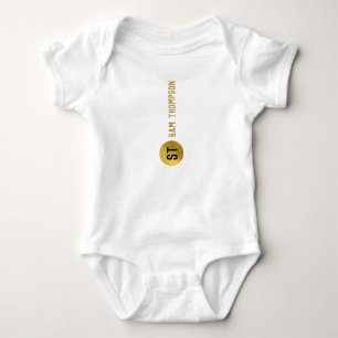 Modern Monogram för svart och Guld Elegant T Shirt