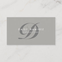 Modern Monogram för yrkesmässig visitkort