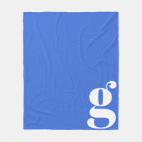 Modern monogram första Brev Cute BrightStor Blue