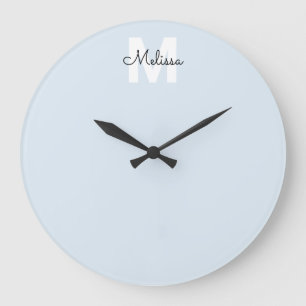 Modern Monogram-handskriftskalligrafi Namn Stor Klocka
