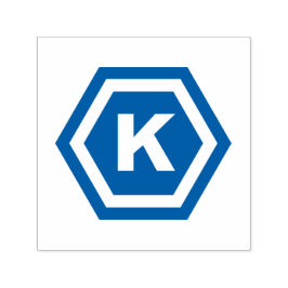 Modern Monogram i Hexagons Självfärgande Stämpel